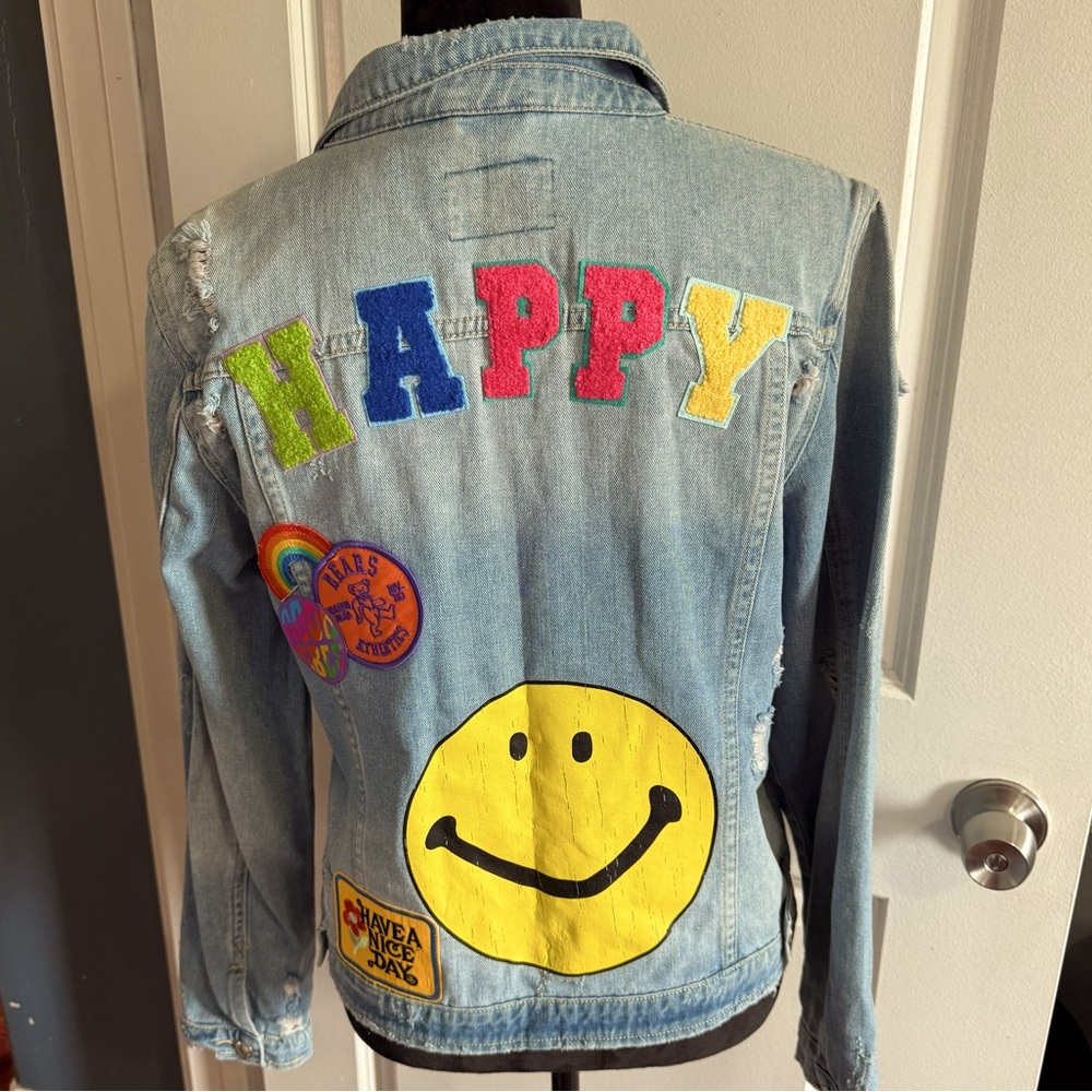 Maime Ruth patches Denim Jacket